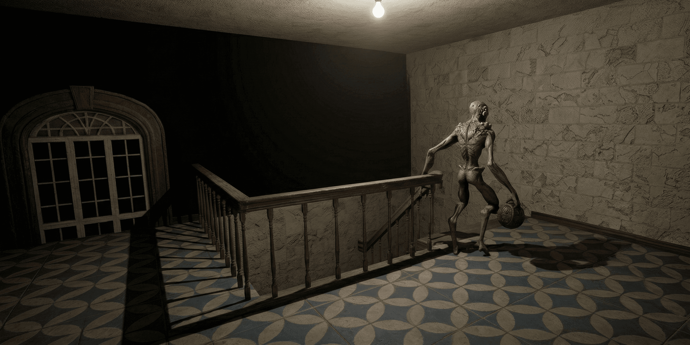 Alternate haunted hallway concept frame